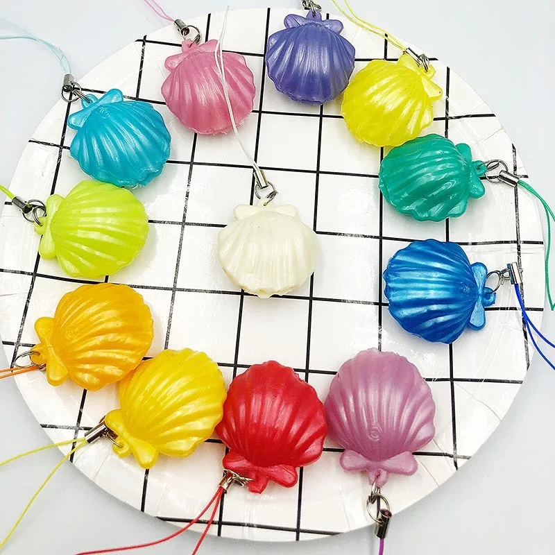 Сжимаемая бесконечная игрушка антистресс в виде ракушки цепочка для выражения