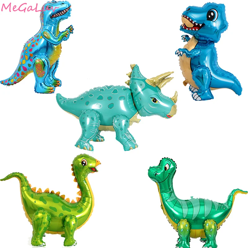 

1Piece 4D Assembled Dinosaur Shape Aluminum Foil Balloons Kids Toys Animal Ballons Baby Shower Party Decoration Supplies