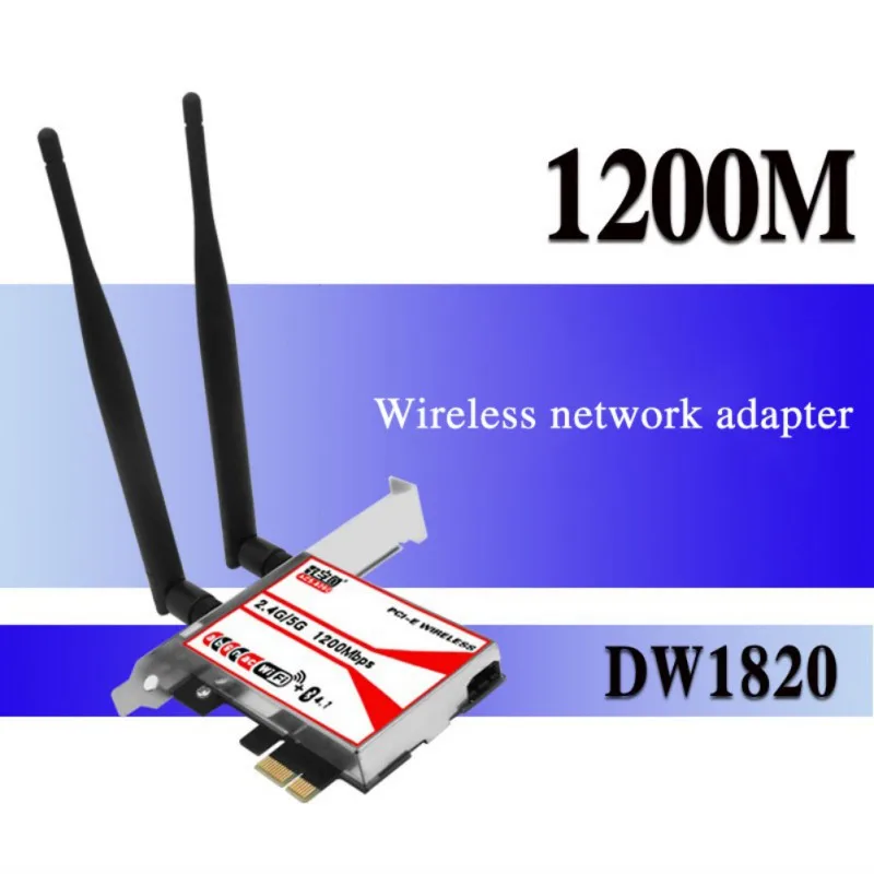 

High Quality Dual Band 5Ghz WiFi Adapter Bluetooth 5.0 9260NGW 802.11ac 1730Mbps Desktop PCI-E Network Card