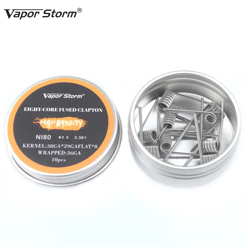 NI80 нихромовая катушка Vapor Storm высокая плотность Alien V2 Juggernaut Предварительно Построенная RDA нагревательная катушка для электронной сигареты RDA RBA RDTA