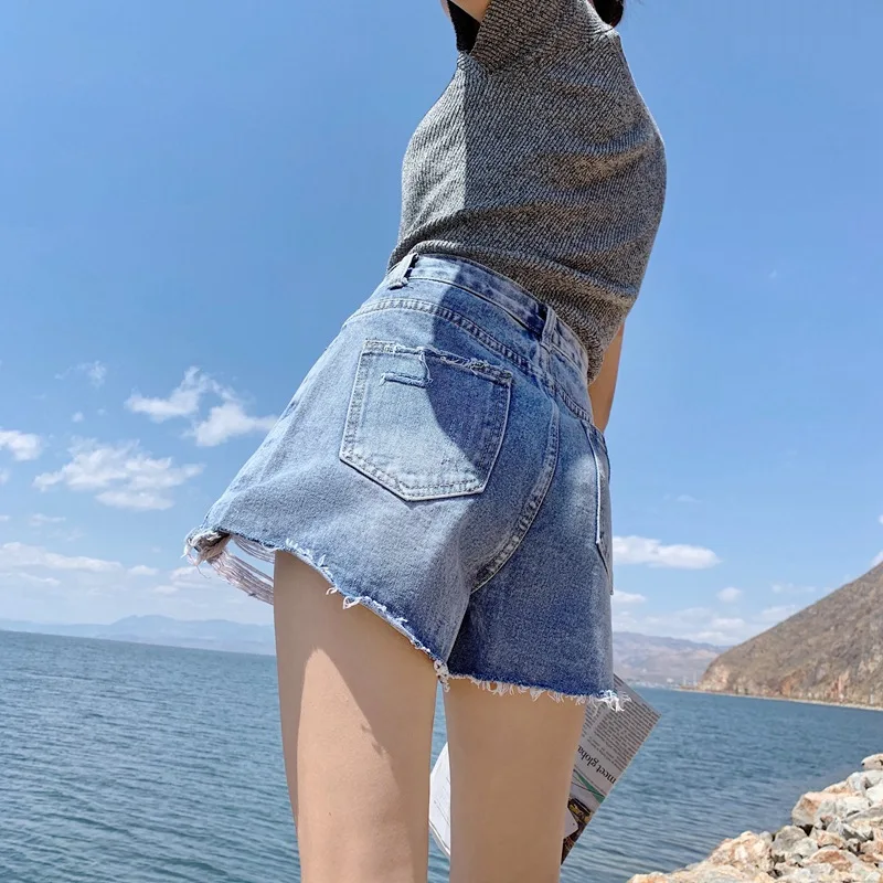 Хлопковые женские джинсы повседневные летние шорты распродажа джинсовые 2020