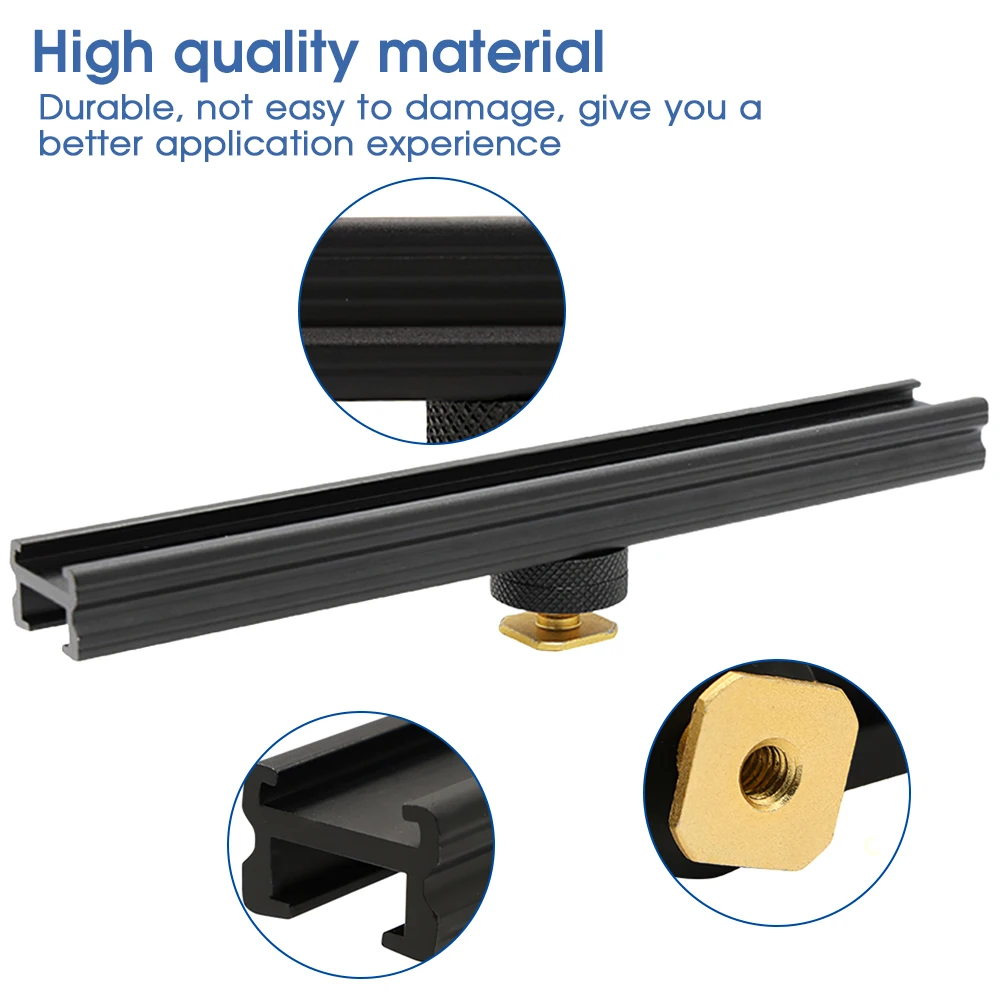 Travor Camera Extension Rail Handheld Bracket Bar Carrying Elements for On-Camera Video Light Ring Microphone | Электроника