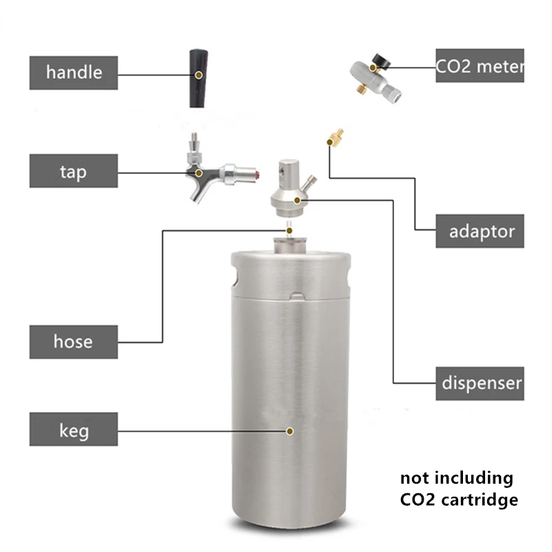 Дозатор для пивоварения из нержавеющей стали 18/8 л 5 | Дом и сад