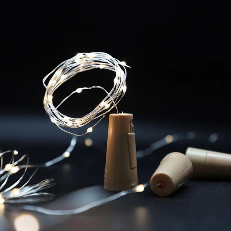 В форме пробки для винной бутылки 10 светодиодный s/20 s DIY свет шнура | Лампы и