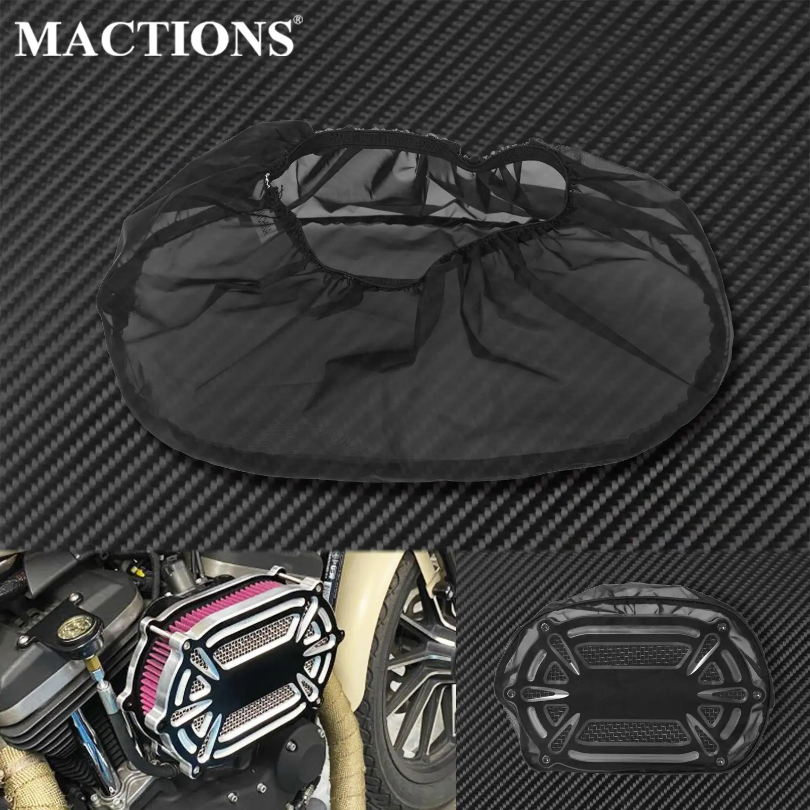Мотоциклетный воздушный фильтр от дождя Черный Водонепроницаемый защитный