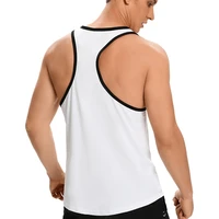 men tank shirt athletic sleeveless y shirt circular cut cotton undershirt for workout training basketball tank top tee