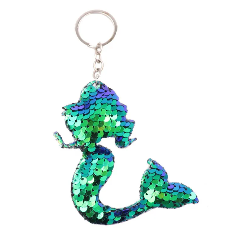 

New Mermaid Tail Keychain Sequins Keyring Decorative Pendants For Women Girls Bags Car Key Phone Accessories Wedding Party Gifts