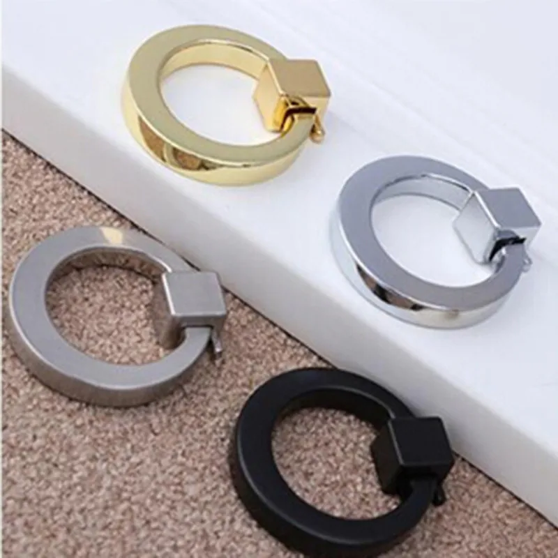 Металлические Прямые круглые ручки для ящиков антикварные комода кольцевые