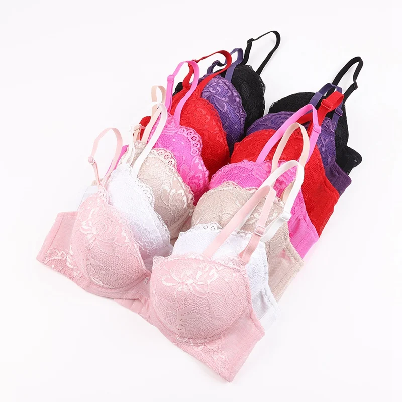 

Girl 2019 New Sexy Floral Women Lace Bra Push Up Lingerie Woman Underwear Ladies Intimates Femme Embroidery Bras