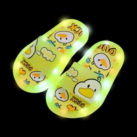 2021 summer girls boys luminous slippers children soft pvc shoes toddler kids home sandals comfortable baby slides flip flops