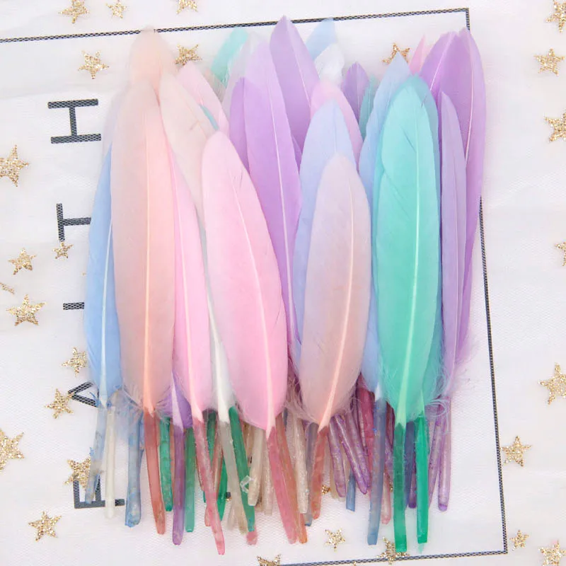 Красивый лебедь перо 4 6 дюймов 10 15 см боа свадебные украшения из натуральных