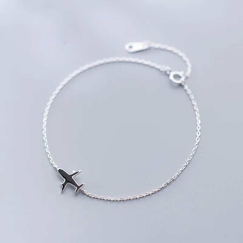 Trustdavis серьги из стерлингового серебра 925 пробы с милым самолетом Открытое кольцо