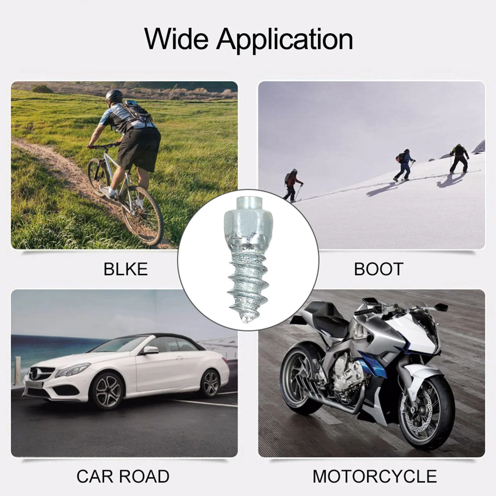 

520Pcs Universal Car Tires Studs Screw Snow Tire Studs Spikes Wheel Tyres Snow Chains Studs for Car Motorcycle Tires Winter