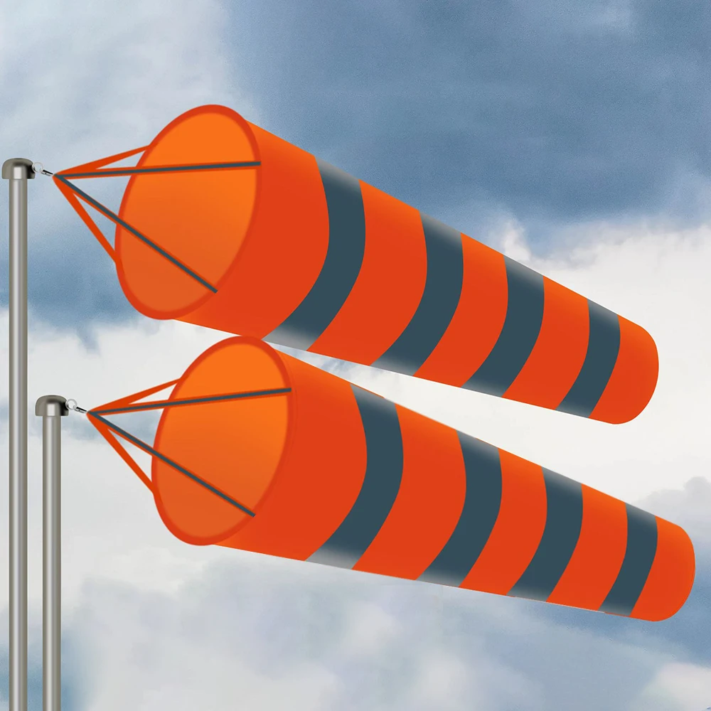 

80/100 / 150CM Reflective Windsock Outdoor Scratchproof Windproof Fluorescent Reflective Windsock Weathervane