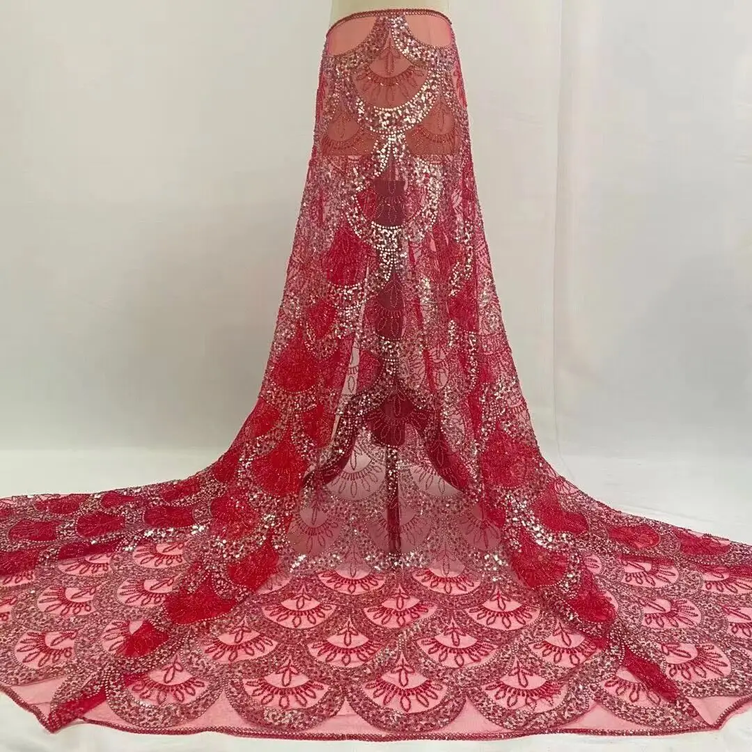 В африканском стиле последнего поступления французская вышивальная сетка