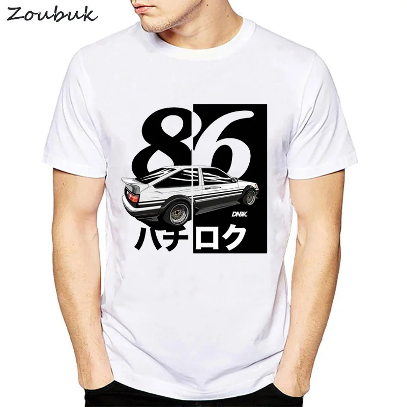 Футболка AE86 мужская летняя свободная забавная | Мужская одежда