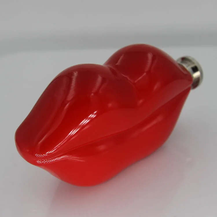 5 унций красные губы для губ плоская фляжка карманные бутылки с воронкой Виски