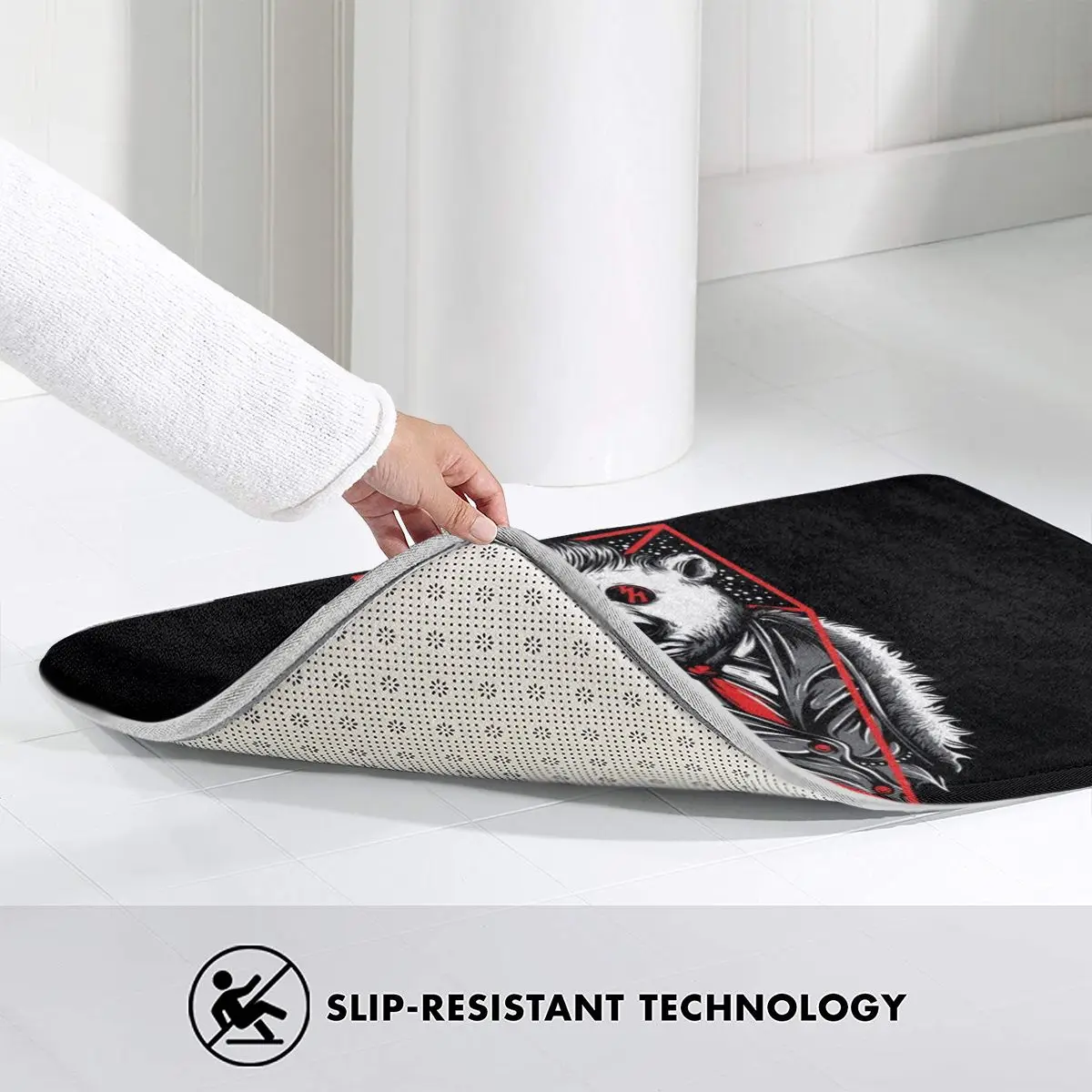 Коврик для мытья ног и ванной из полиэстера впитывающий |