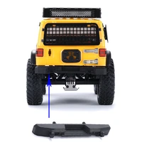 djc rear bumper with led lights for 124 axial scx24 wrangler jeep rc crawler car upgrade parts accessories