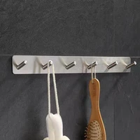 robe hooks stainless steel brushed nickel single row towel hooks clothes hooks door hooks bathroom wall hanger hook hardware