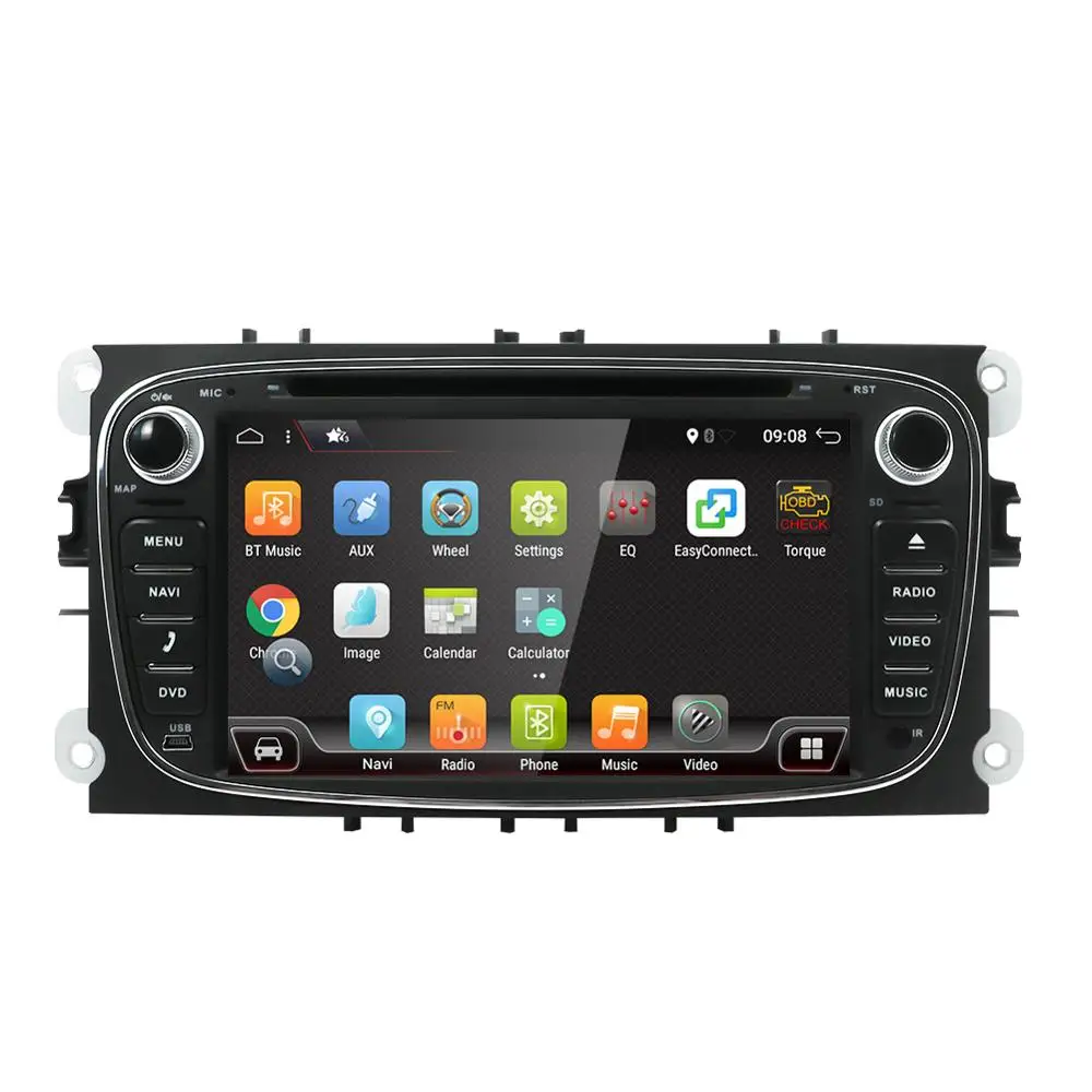 Автомобильный DVD-проигрыватель 2 Din Android 10 для Ford Focus II MK2 Mondeo S-MAX C-MAX Galaxy Kuga