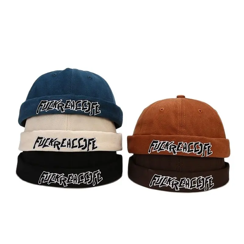 

Cotton Beanies Caps Fashion Landlord Melon Caps Street Hip Hop Fashion Beanies Hat for Women Man Unisex