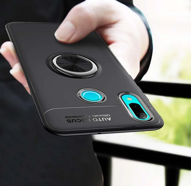 Чехол для huawei P Smart Plus, Силиконовый противоударный чехол для автомобильного кольца, чехол для huawei NOVA 2 Lite 2s 2i 3 3i 4 4e 5i 5 Pro