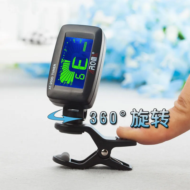 universal clip auf professionelle gitarre tuner akustische ukulele violine saiten digital chromatic lcd elektrische gitarre bass tuner free global shi