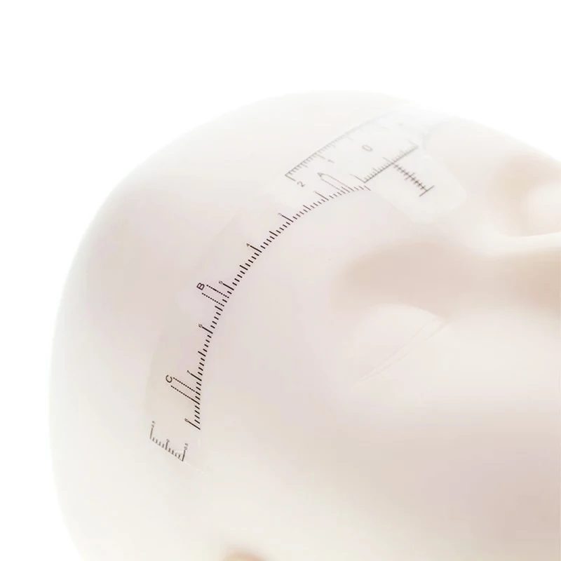 

10PC Reusable Semi Permanent Eyebrow Ruler Eye Brow Measure Tool Eyebrow Guide Ruler Microblading Calliper Stencil Makeup