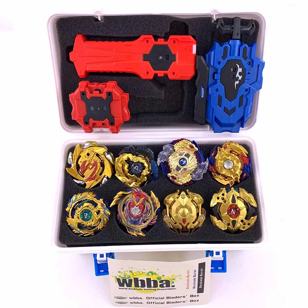 Топ Beyblade Burst Bey Blade игрушка из металла Funsion Bayblade набор коробка для хранения с ручкой пусковая пластиковая коробка игрушки для детей
