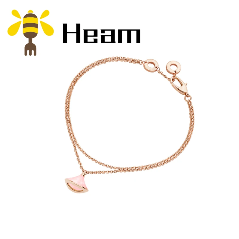 Браслет Heam, высокое качество, серебро 925 пробы, болгарийский браслет для женщин, фирменный дизайн, розовое золото, модное ювелирное изделие, подарок для пары - Metal Color: style2