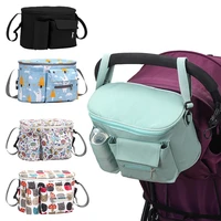 stroller bag cup holder large capacity baby accessories cart bag stroller organizer outdoor travel hanging carriage mommy bag