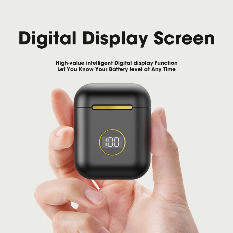 наушники бесповородные беспроводные TWS-наушники J18 с поддержкой Bluetooth и сенсорным