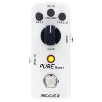 mooer mbt2 pure boost pedal guitar processor for electric guitar accessories bass treble gain boost pedal musical effector