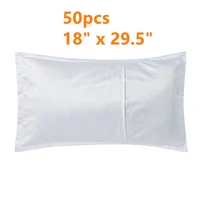 50pcs plain white skin soft fine sublimation blank pillow case 18 x 29 5