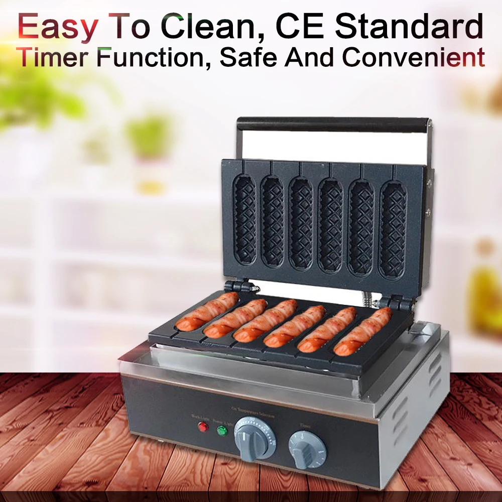 WantJoin Коммерческая электрическая французская для булочек вафель приготовления