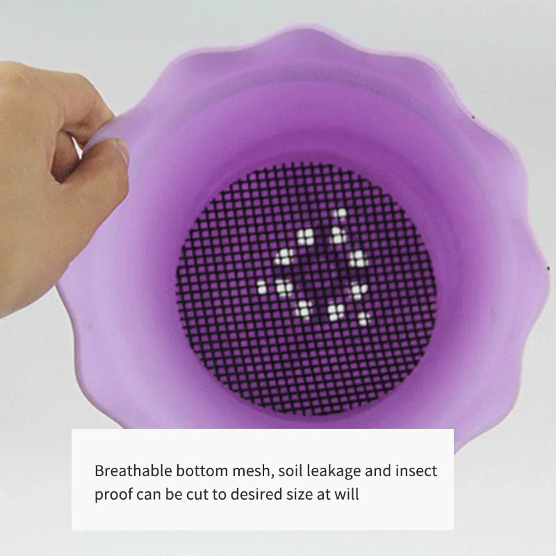 Сетчатые подкладки для цветочных горшков черный коврик бонсая
