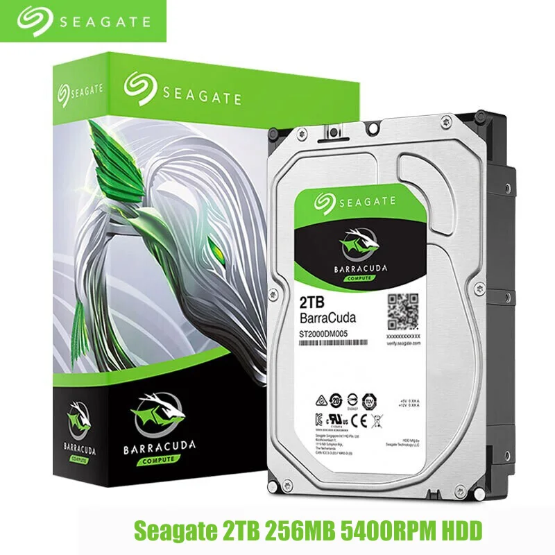 

Brand New Seagate 2TB 256MB 5400RPM 3.5" Desktop Mechanical Hard Drive SATA Interface Seagate BarraCuda Series HDD (ST2000DM005)