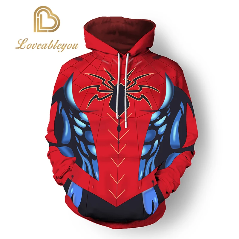 Вдали от дома, Spider-man, толстовки для косплея, PS4 Pro, Человек-паук, 3D принт, с капюшоном, Повседневный, для мужчин и женщин, костюм Venom, топы, толстовки