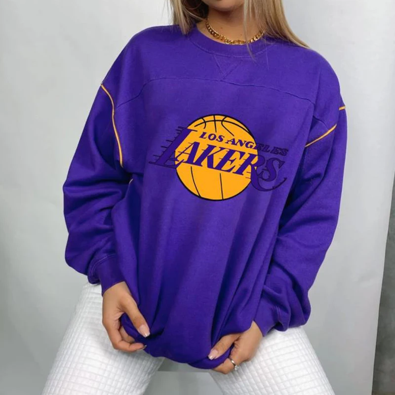 В стиле хип хоп в винтажном с принтом букв свободные тонкие толстовка круглым