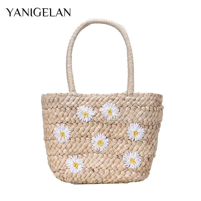 

Bohemia Bali Handbag Straw Beach Bags Girls Small Beach Bag HandWoven Rattan Bag Straw Bag 2021 New Fashion Summer Women Pack