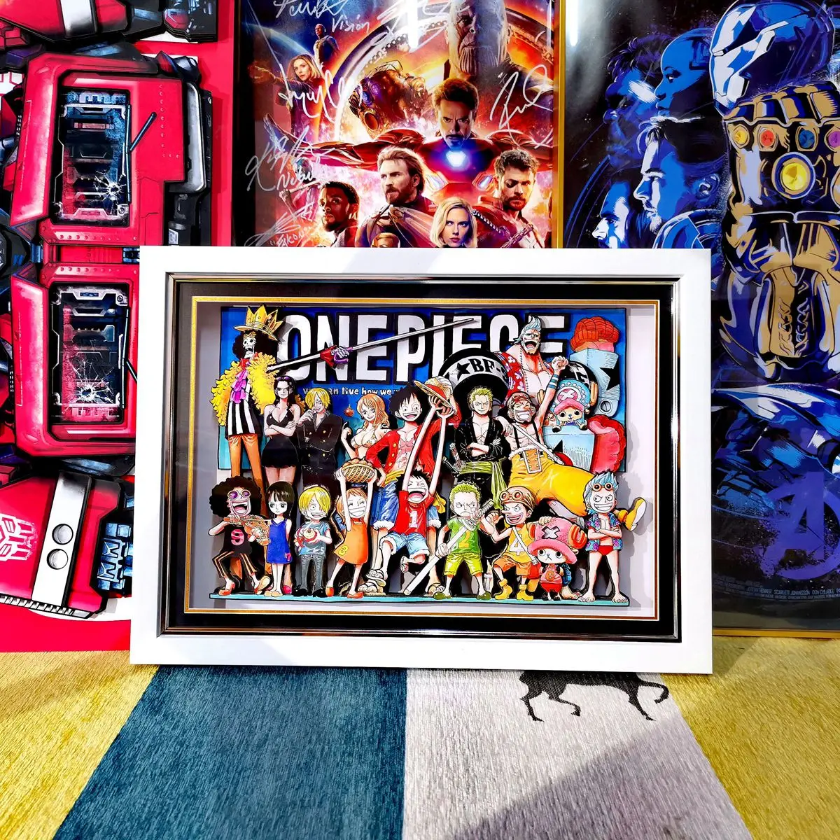 

Carton One Piece Treasure Series Paper Art 3D Painting Handmade Room Decoration Birthday Gift
