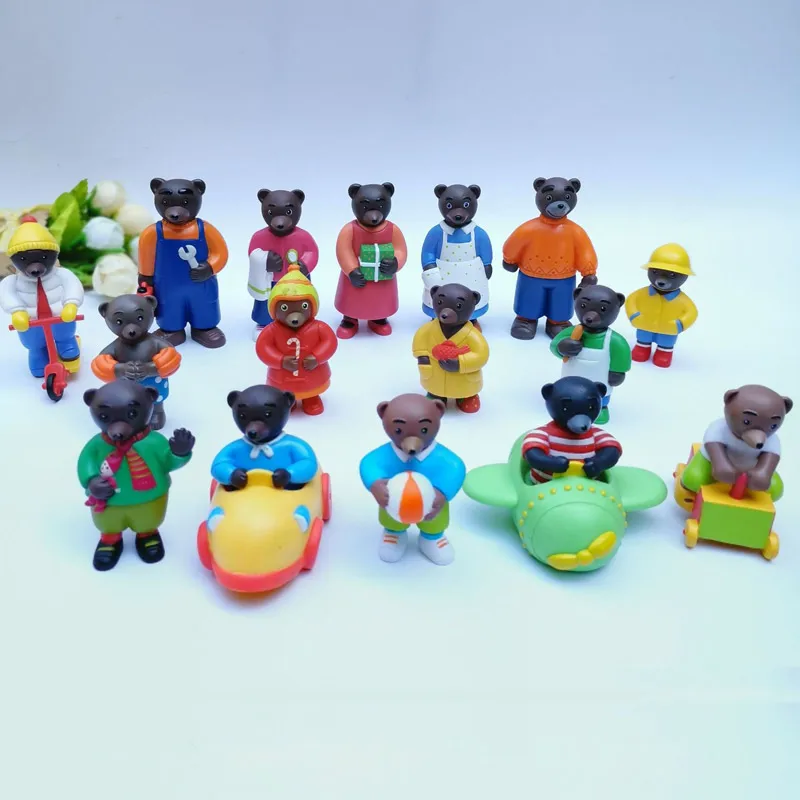 1 шт 6 8 см медведь Семья одежда для мамы папы с детские шарик скутера Кухня ПВХ