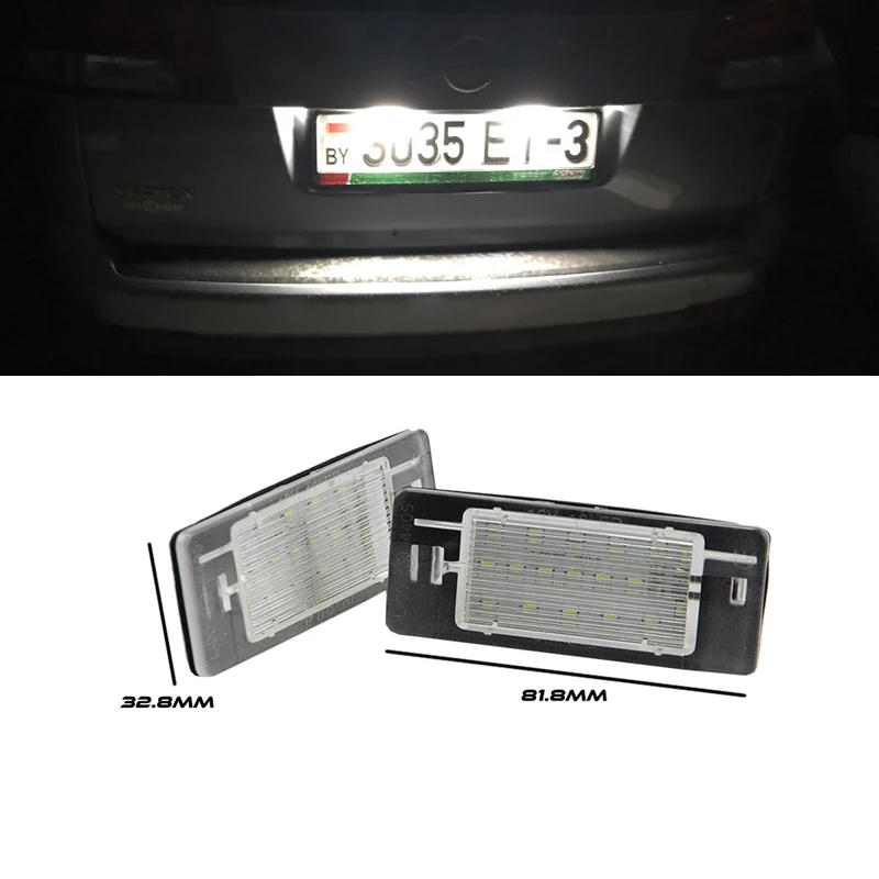 Для универсала Opel Vectra C 2002 2008 белый без ошибок светодиодный номерной знак