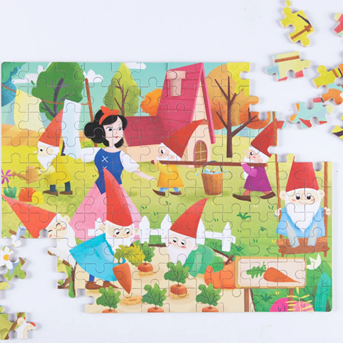 

120 штук, железная коробка, деревянная мультяшная головоломка, игрушка, дети, развитие интеллекта, Танграм и пазл, игрушка