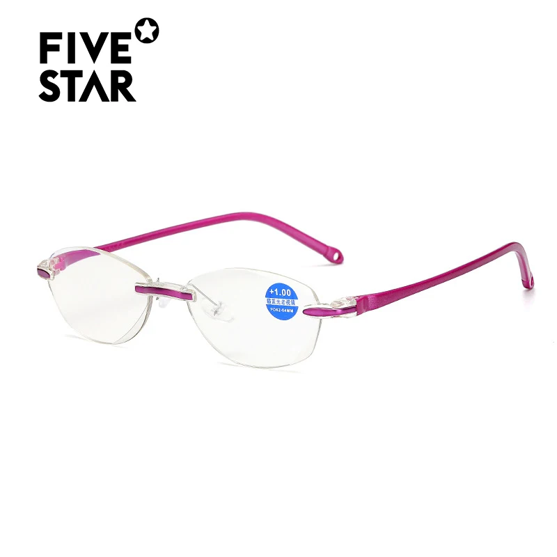 

Oval Rimless Reading Glasses Women Men Ultralight Anti Blue Ray Prescription Eyeglasses Diopter+1.0 +1.5 +2.0 +2.5 +3.0 +3.5+4.0