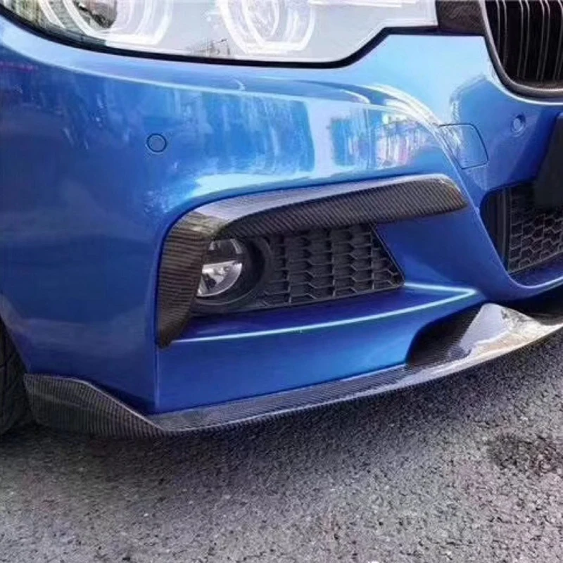 2 шт. автомобильный карбоновый стиль M спортивный передний бампер распределитель