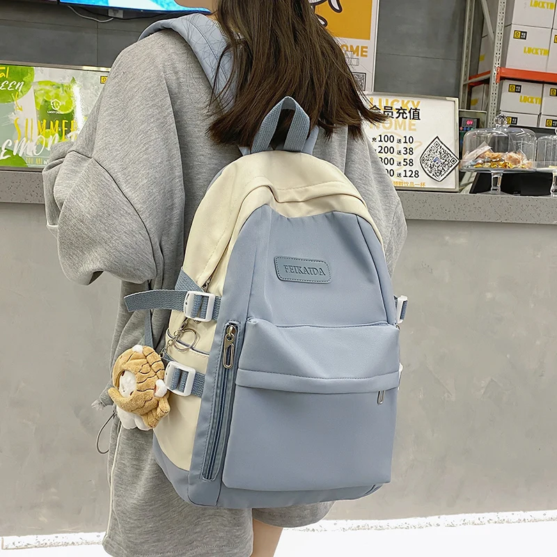 

Schoolbag female junior high school students backpacks sen Korean version of high school students students campus backpack