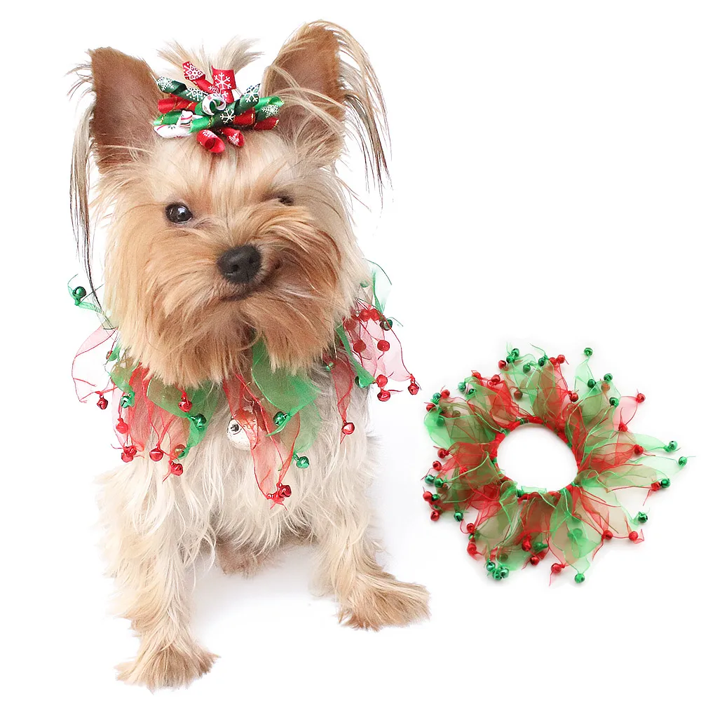 Ручной работы Рождество кота собаки фестиваль вечерние ошейники с