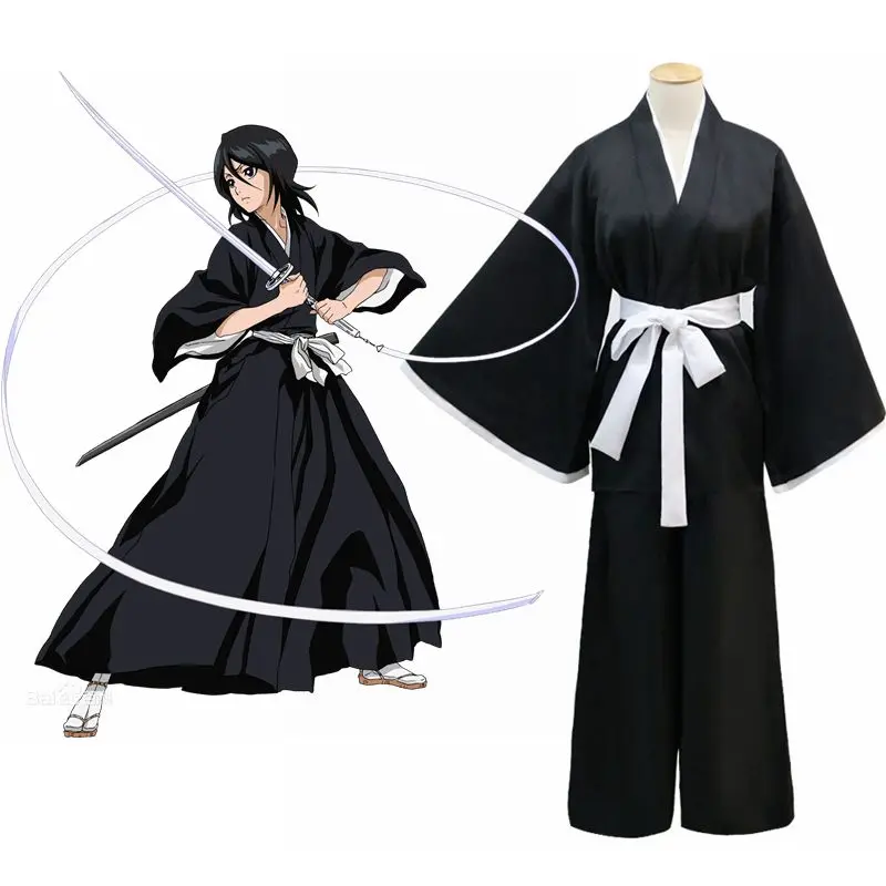 Высокое качество Q унисекс аниме BLEACH Кучики Рукия Hitsugaya Toushirou Костюмы для косплея
